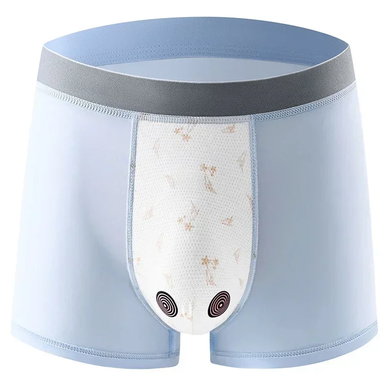 Boxer da uomo in seta di ghiaccio Intimo con cavallo magnetico Ropa Interior Hombre Hot Boys Sport U Custodia convessa Mutandine Costume da bagno da uomo