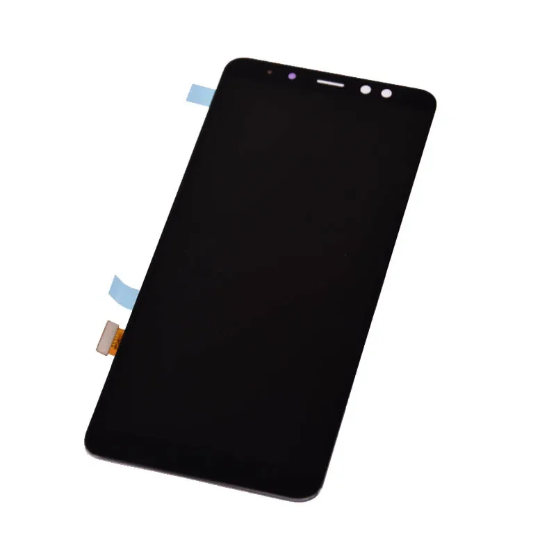 Super Amoled para Samsung A8 plus A730 A730F pantalla LCD MONTAJE DE digitalizador con pantalla táctil para A8 + 2018 Duos