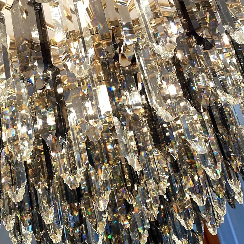 

Luxury Crystal Chandelier Atmosphere Living Room Light Post Modern Bedroom Kitchen Light Dining Room Pendant lightsart luxury