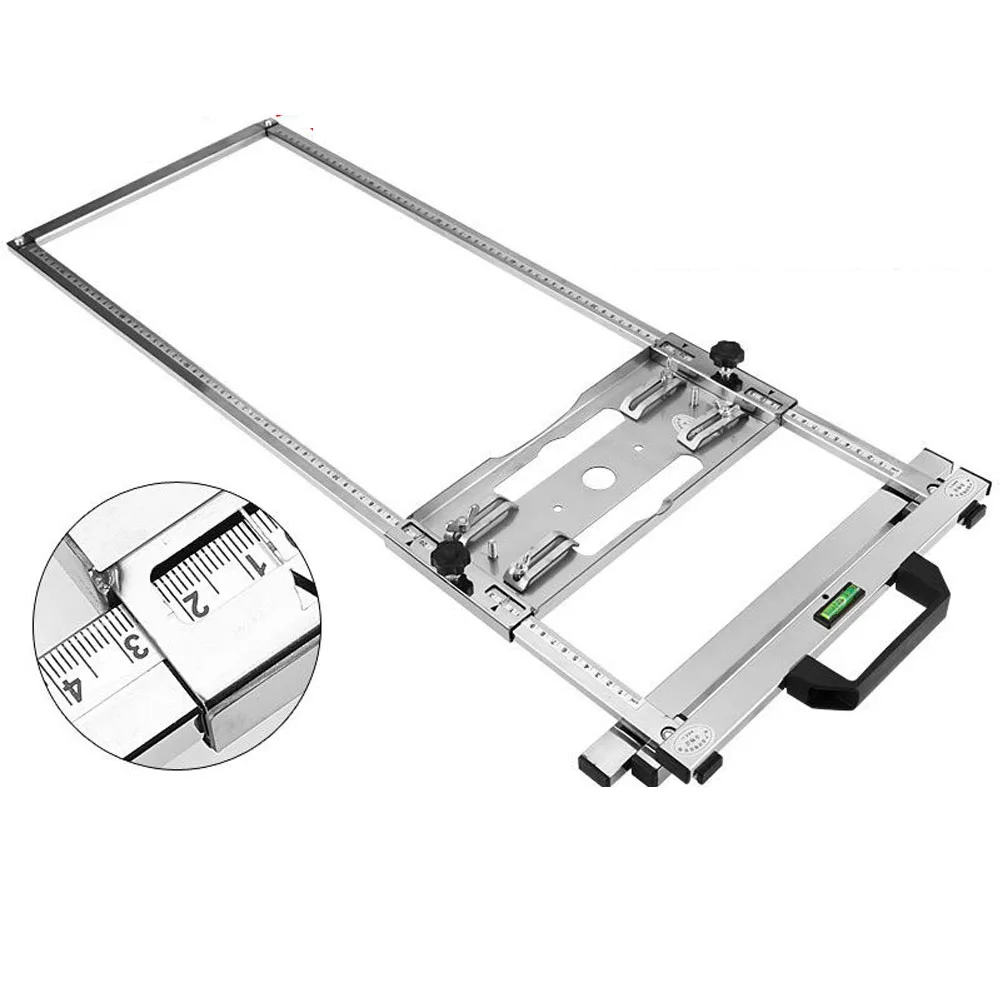 Máquina de Corte Adequado para Serra Circular Elétrica Guia de Borda Placa de Posicionamento Ferramenta de Corte Carpintaria Fresadora