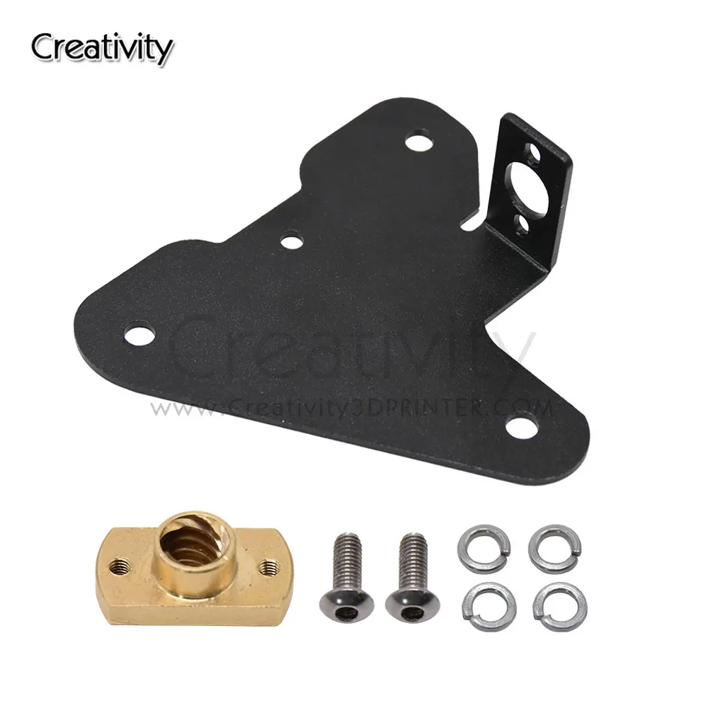 Dual Z axis Sheet Metal With Brass Lead Screw Nut For CR10/S Ender3/S PRO Upgrade Z-axis Fixed Bracket Aluminum 3D Printer Part