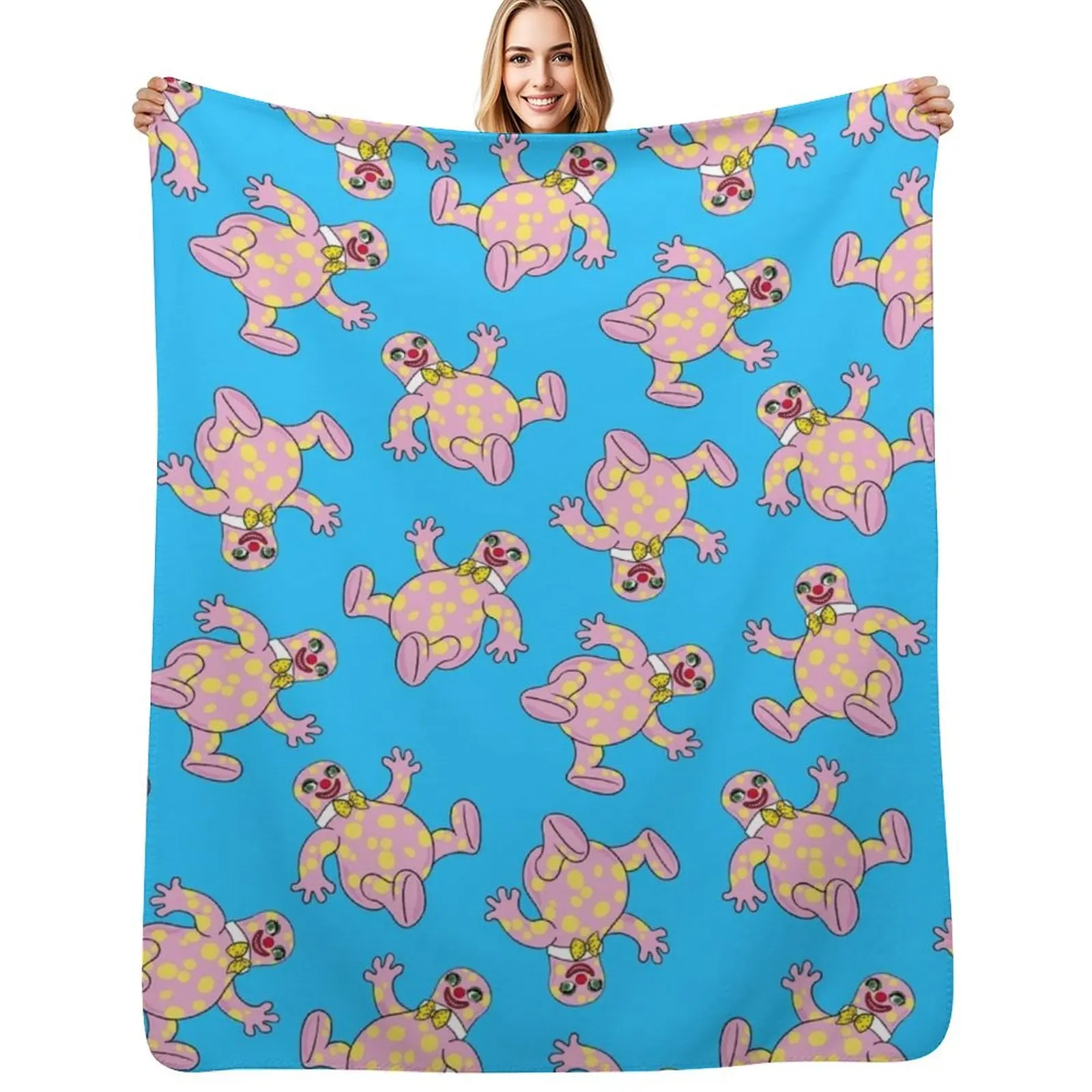 

Blobby Blobby Blobby Throw Blanket Sofa Quilt Luxury Brand Tourist Large Blankets