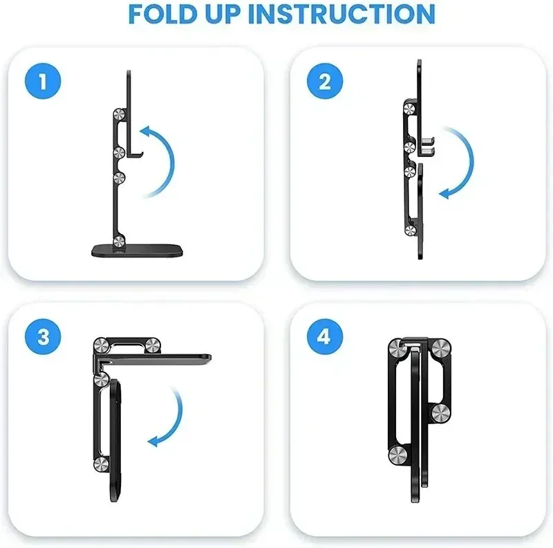 Handy Halter Stehen Faltbare Desktop Tablet Halter Für IPhone IPad Samsung Xiaomi Einstellbare Universal Handy Ständer – Detail 8