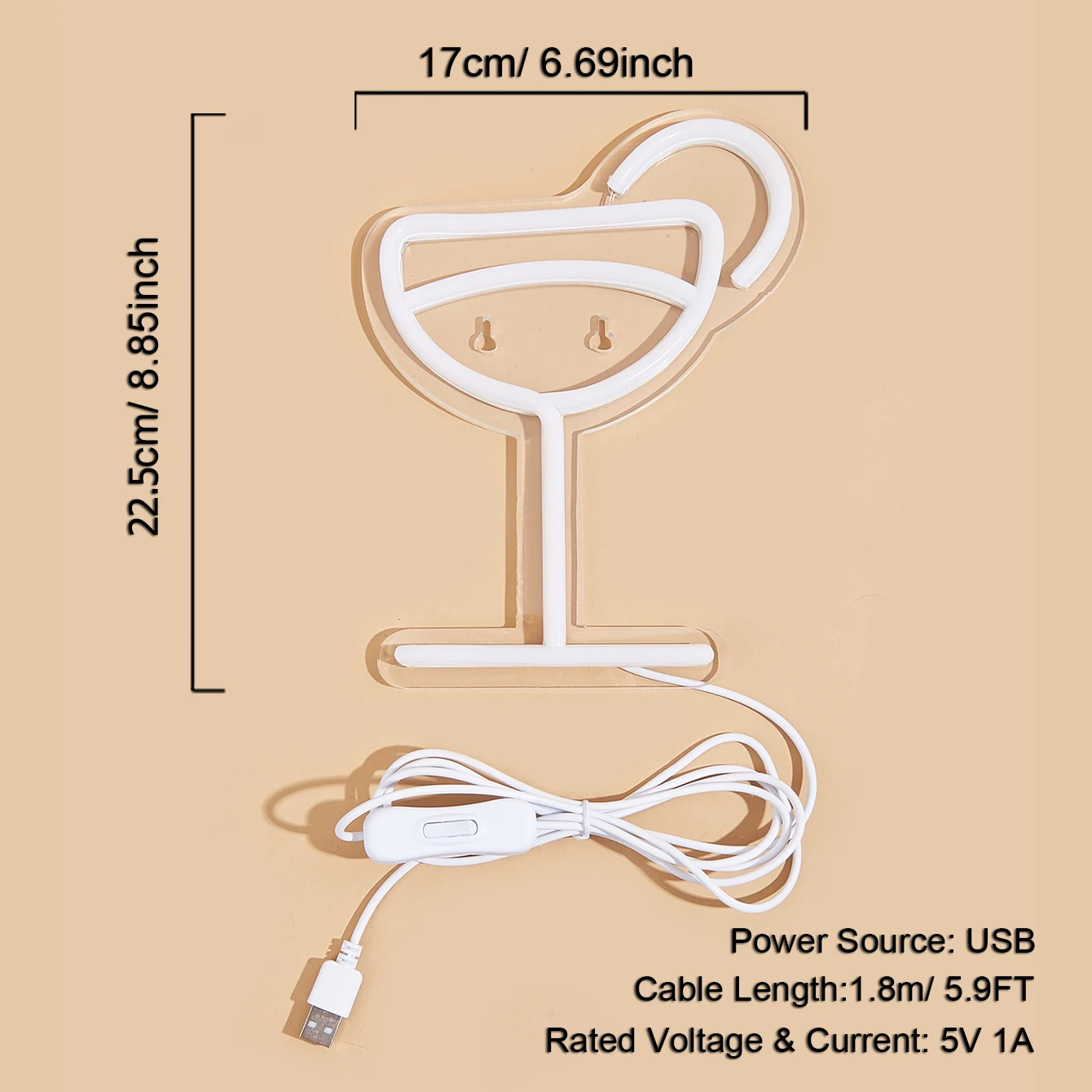 Chi-buy LED 네온 받침 USB 전원 네온 사인 야간 조명 3D 벽 예술 침실 룸 장식 램프 표지판 생일 선물
