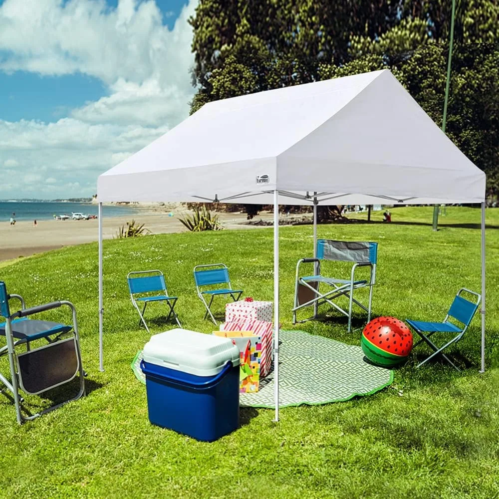 

10x10 Pop Up Canopy Instant Canopies with Heavy Duty Roller Bag,Bonus 4 Sand Bags, Sturdy steel frame, UV protection Canopy