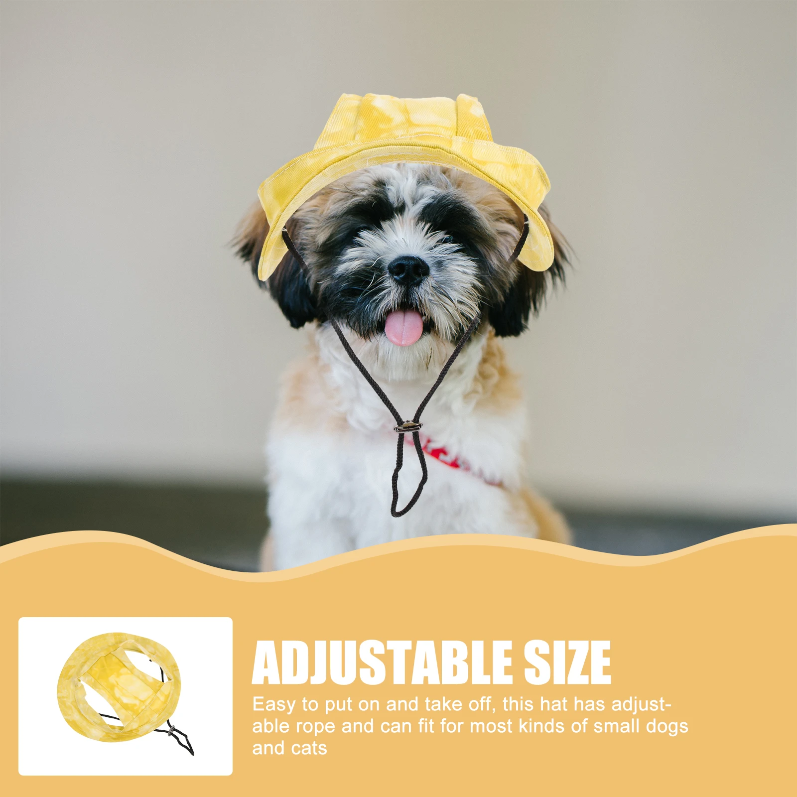 

Pet Baseball Cap Dog Sun Bucket Hats for Dogs Medium Parasol Yellow Small Large