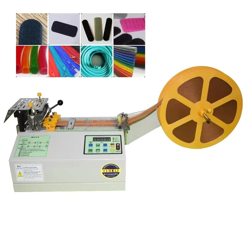 Top Quality Ribbon Pvc Belt Cutting Machine Popular Satin Ribbon Cutting Machine Protective Hat Elastic Cutting Machine