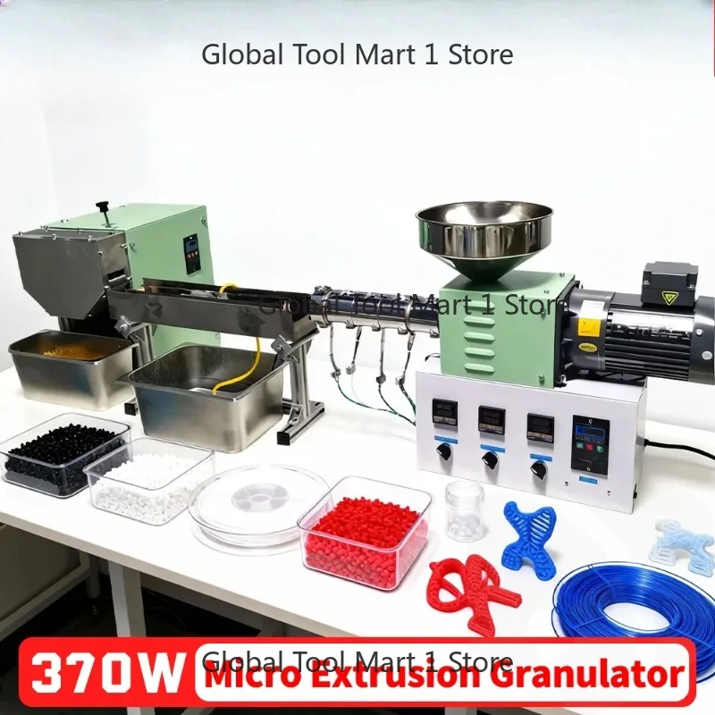 SJ25/SJ15 Mi- Extrusion Granulator Plastic Modification Formula Laborator 3kg/h with Cooler & Spooler System 3-P-rin=tin-g