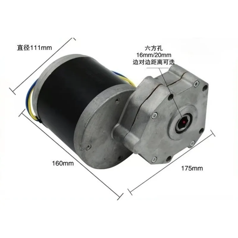 12V 600W High Torque DC Brushed Motor Replacement Accessory For Agricultural Fertilizer Spreader And Seeder Machine