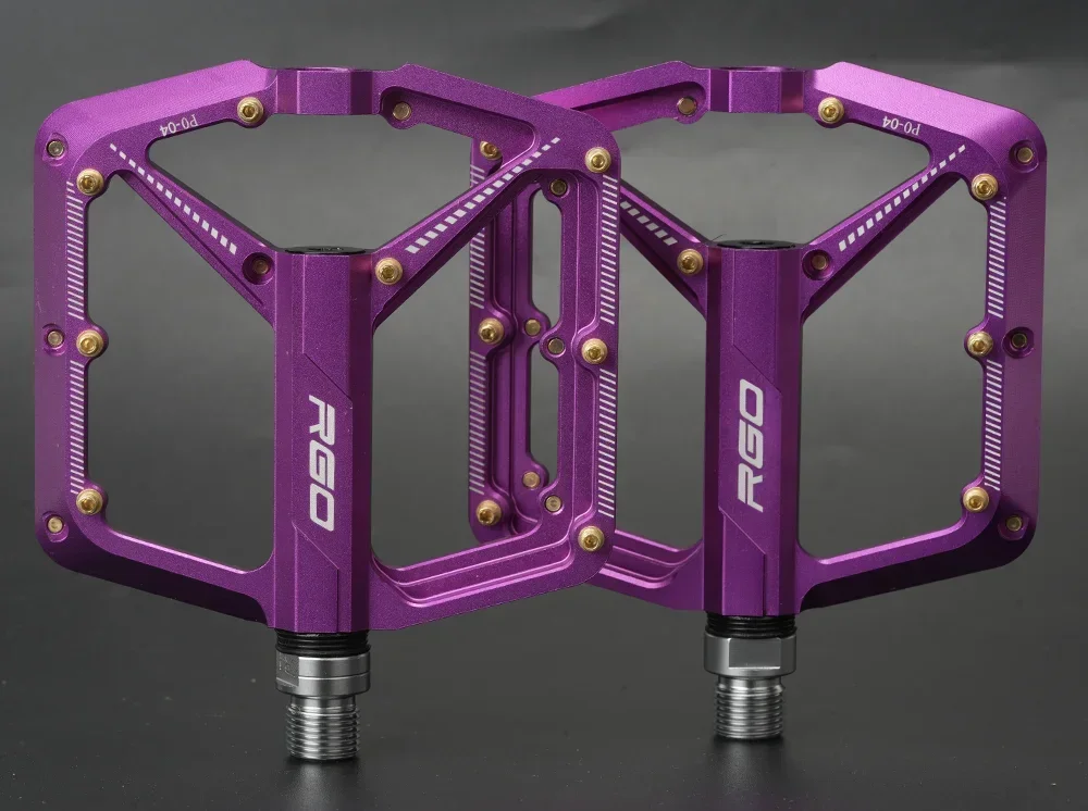 RGO PD04 Fahrradpedale CNC Aluminiumlegierung Radsportpedale für Mountainbikes und Rennräder 3-teilig mit Gleitlager und Schmierung – Detail 13