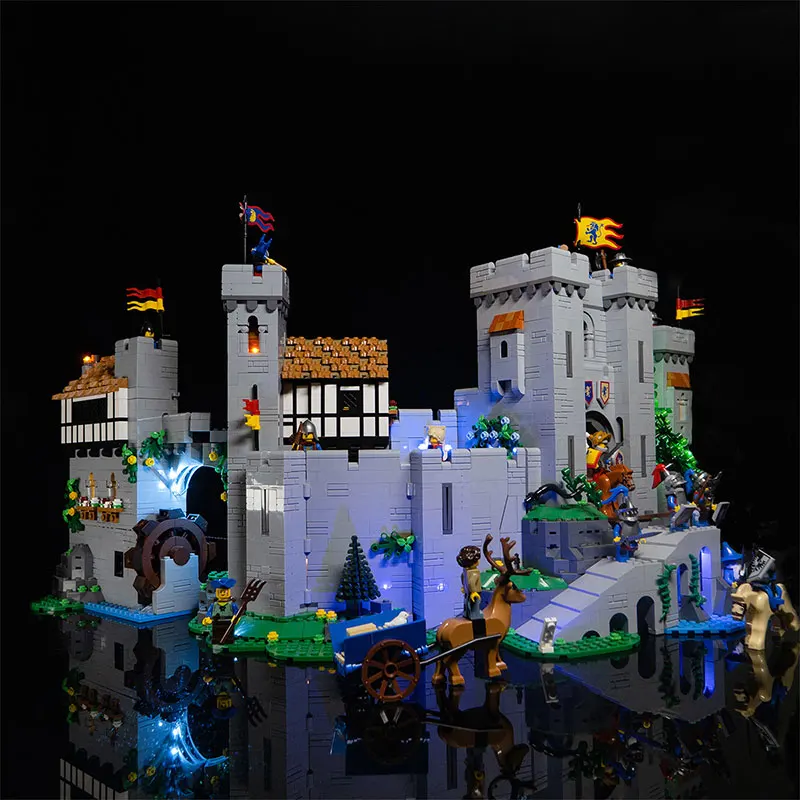LED Light Kit For LEGO 10305 Lion King Castle Knights Medieval Castle Gift (Not Include Building Blocks Bricks Kits Sets Model)