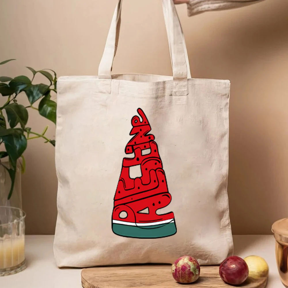 Stand with Love and Peace College Tote Bags Funny This Is Not A Watermelon borse A tracolla femminili eleganti da donna di grandi dimensioni