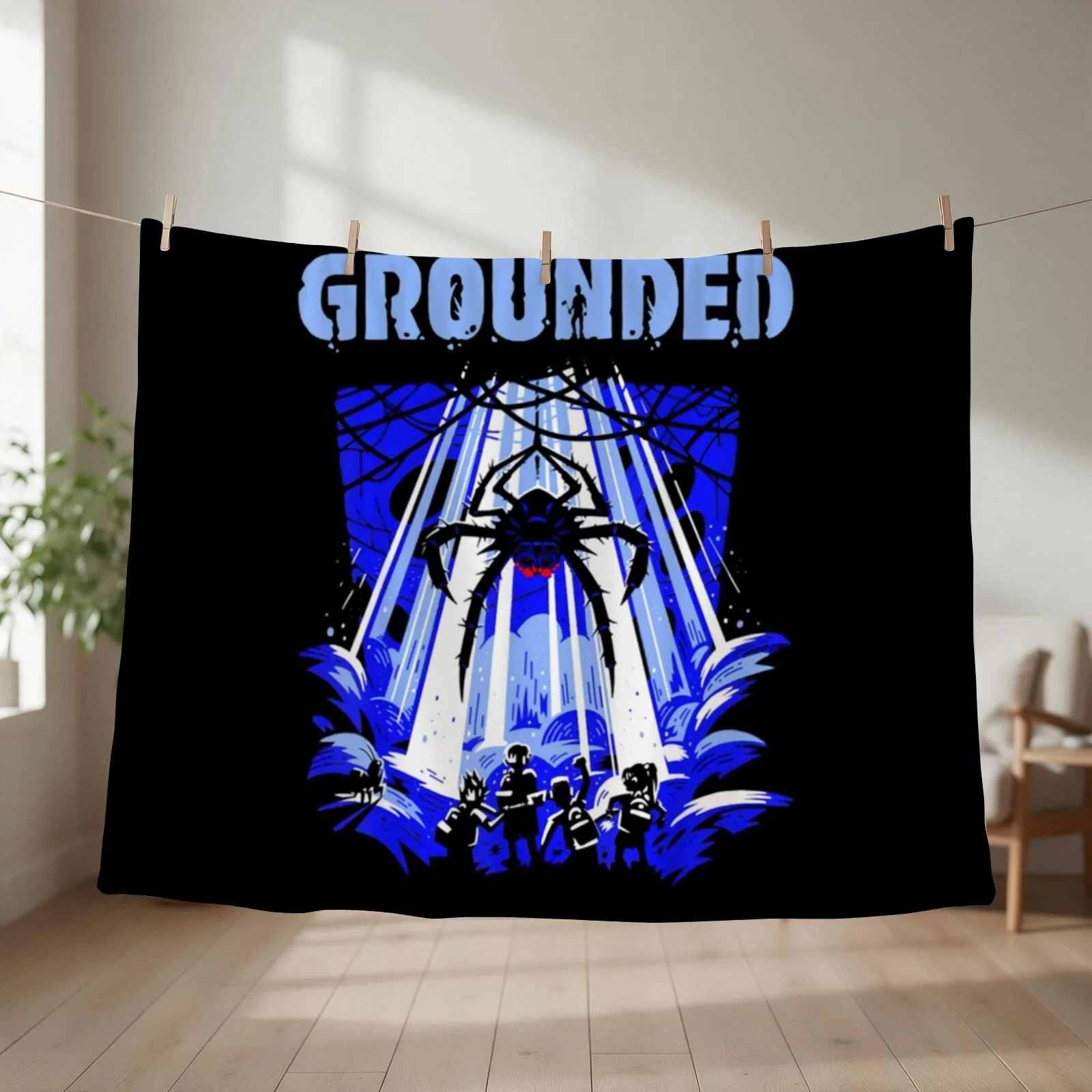 Grounded Video Game Grounded Video Game Grounded Video Game Throw Blanket decorative heavy to sleep Furrys Travel Blankets