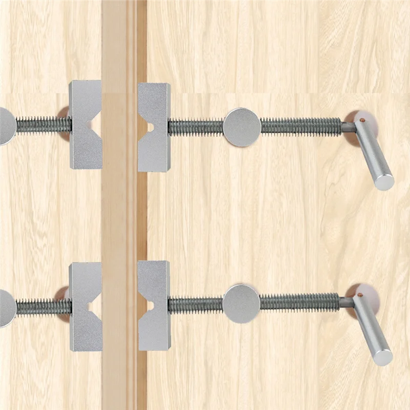 F-T งานไม้เดสก์ท็อปคลิป Fast FIXED CLIP Quick FIXTURE เครื่องมือหนีบสําหรับ 19MM Hole Woodworking Bench สุนัขเครื่องมือทนทาน-เงิน