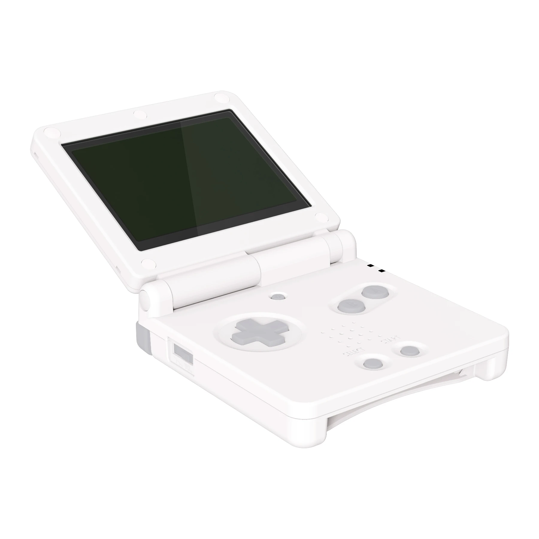 Skorupa wymienna obudowa ekstremalnego dla Gameboy Advance SP (GBA SP) -biała