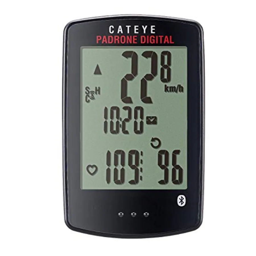 

Padrone Digital Bluetooth Cycling Computer IPX8 Waterproof Wireless Bike Speedometer, Bluetooth Heart Rate, Speed and Cadence C