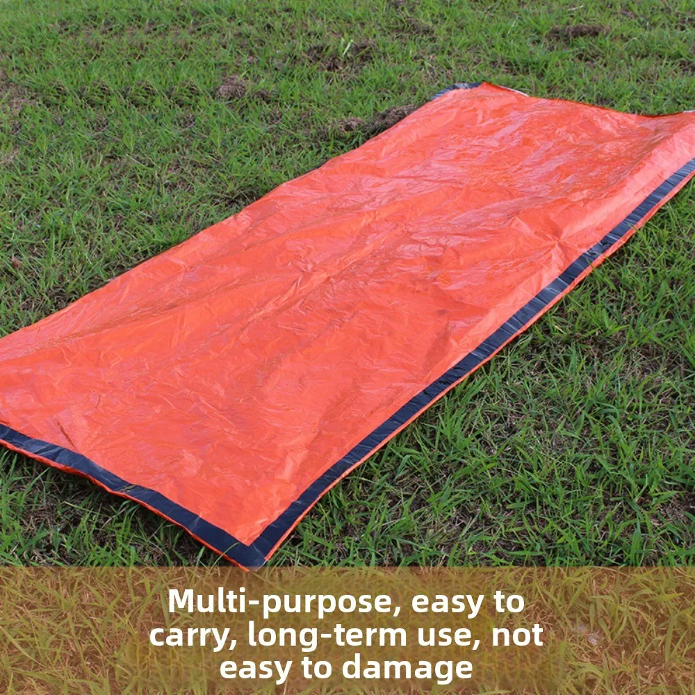 كيس نوم مغلف للتخييم في الهواء الطلق - كيس نوم معزول للطوارئ للمشي لمسافات طويلة/التخييم/الأنشطة الخارجية