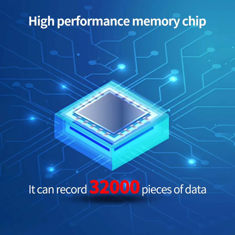 Bluetooth Smart Temperature Humidity Data Logger with 32000 Points Large Capacity RH TEMP Recorder For Cold Chain Laboratory