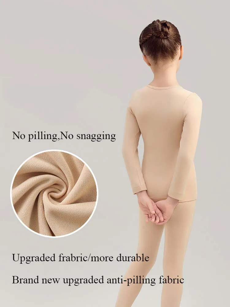 NEW Upgraded RAISE Girl Thermal Ballet 3-11Y Girl Leotard Invisible Dancewear Anti-Pilling Practice Wear Kid Girl Warm Underwear