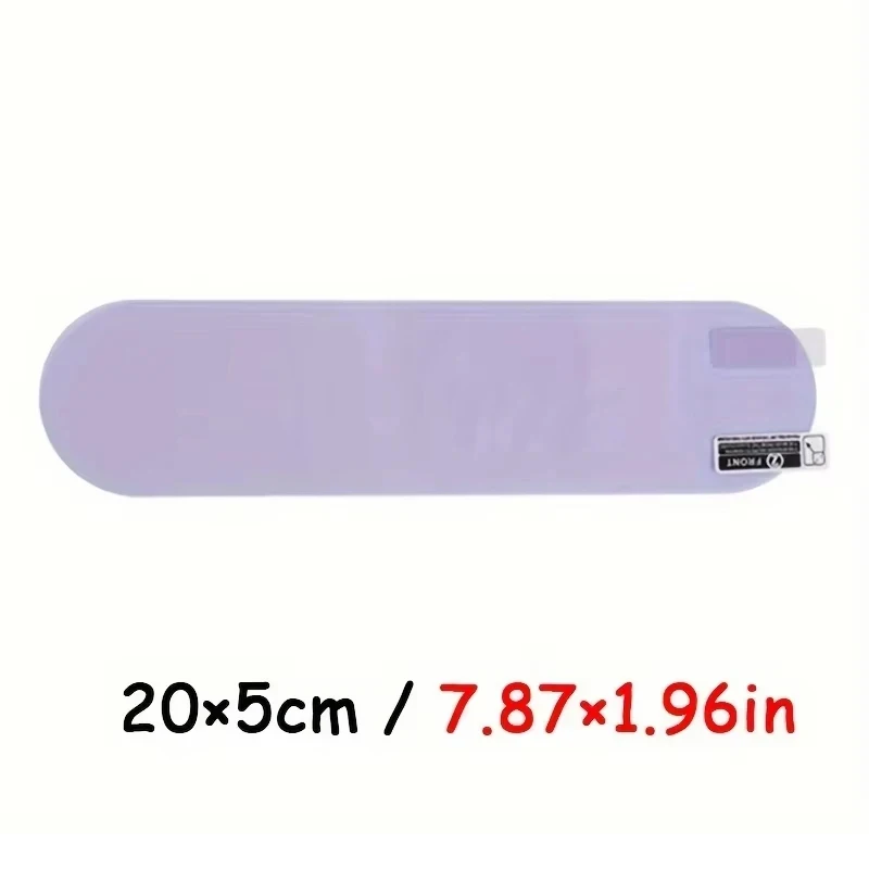 Purple Light Filter Rearview Mirror Sticker Anti-Headlight Glare Auto Mirror Film view 3