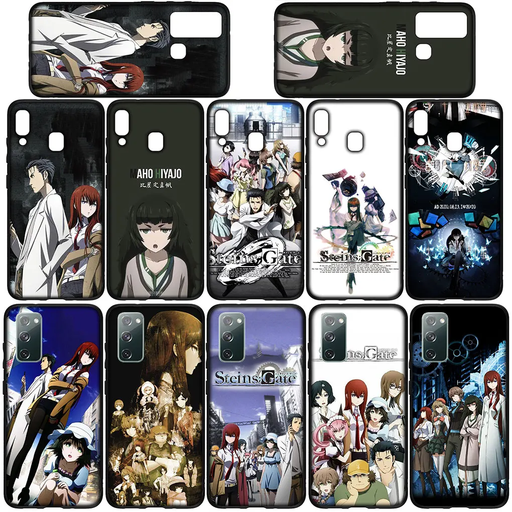 Steins gate Anime Phone Cover Case for Samsung Galaxy S24 S23 Fe Ultra A55 A35 A24 A15 A05 M55 M15 Plus A02 S7 Soft Casing