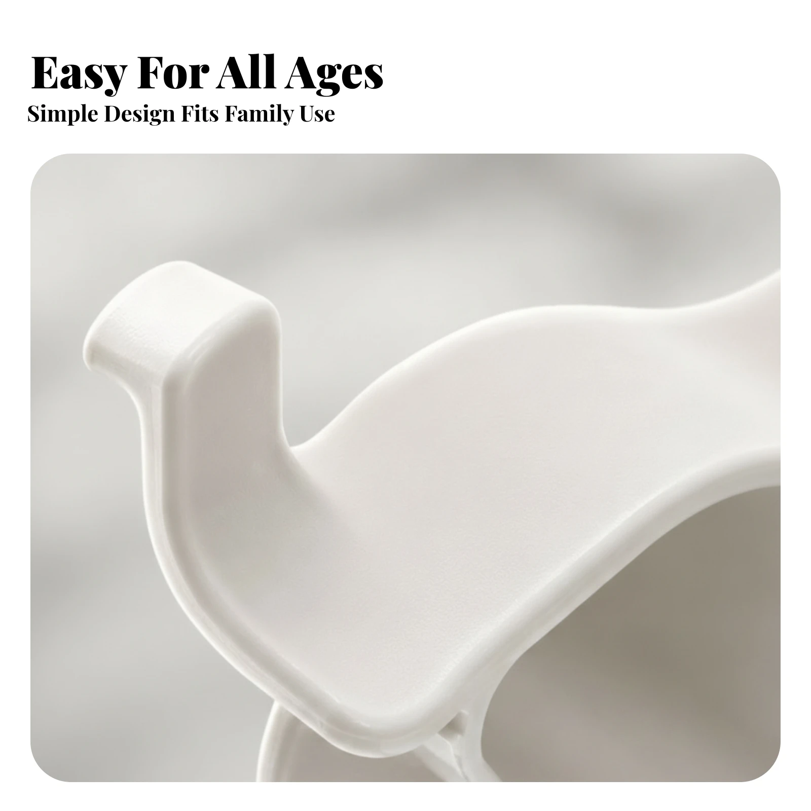 Toilet Seat Lifter Handle Compact Snap-on Toilet Seat Handle Bathroom Accessory Curved Hook Matte Finish