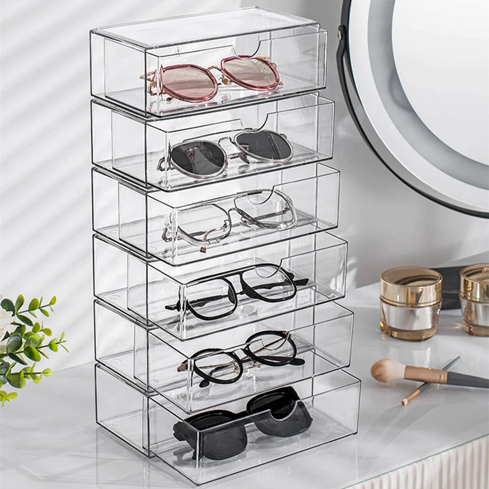 Sunglasses Storage Box Organizer Travel Case Eyeglass Holder Cases for Storing Showcase Containers