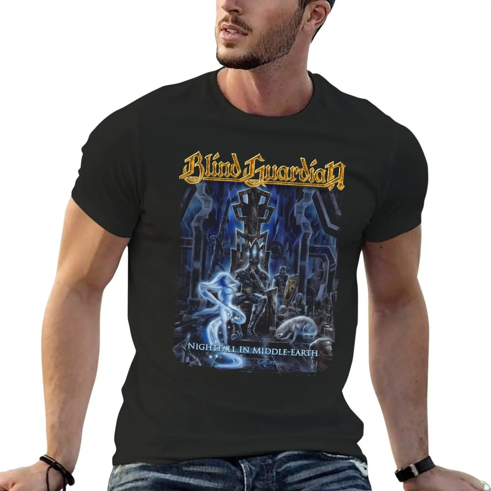 

Blind Guardian Nightfall In Middle Earth T-Shirt vintage heavyweights men t shirt