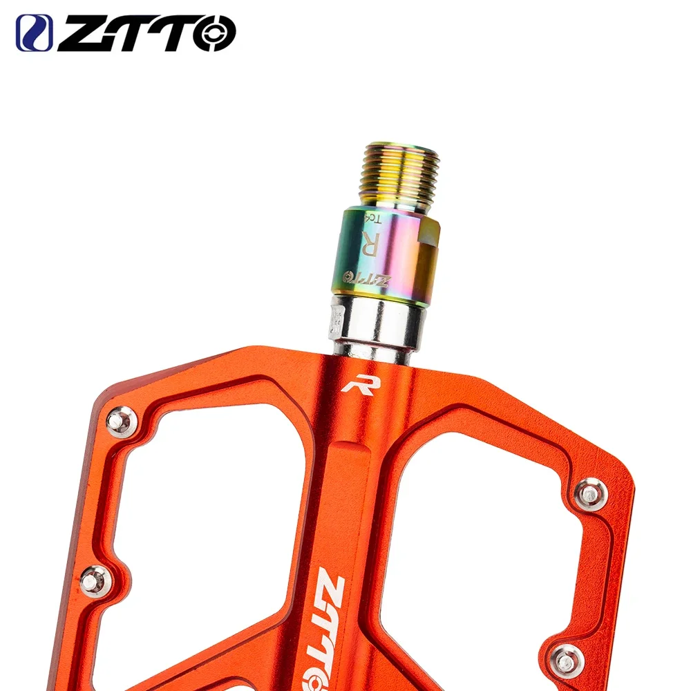 ZTTO Titanium Screw Bicycle Pedal Extension Axle Bolts Road Bike Spacers Extender Washer for MTB Crank Accessories