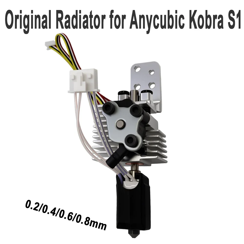 Zestaw do szybkiego montażu hotendu, kompatybilny z Anycubic Kobra S1 S1C Combo, aluminiowy radiator, części zamienne do czujnika. — zdjęcie produktu 2