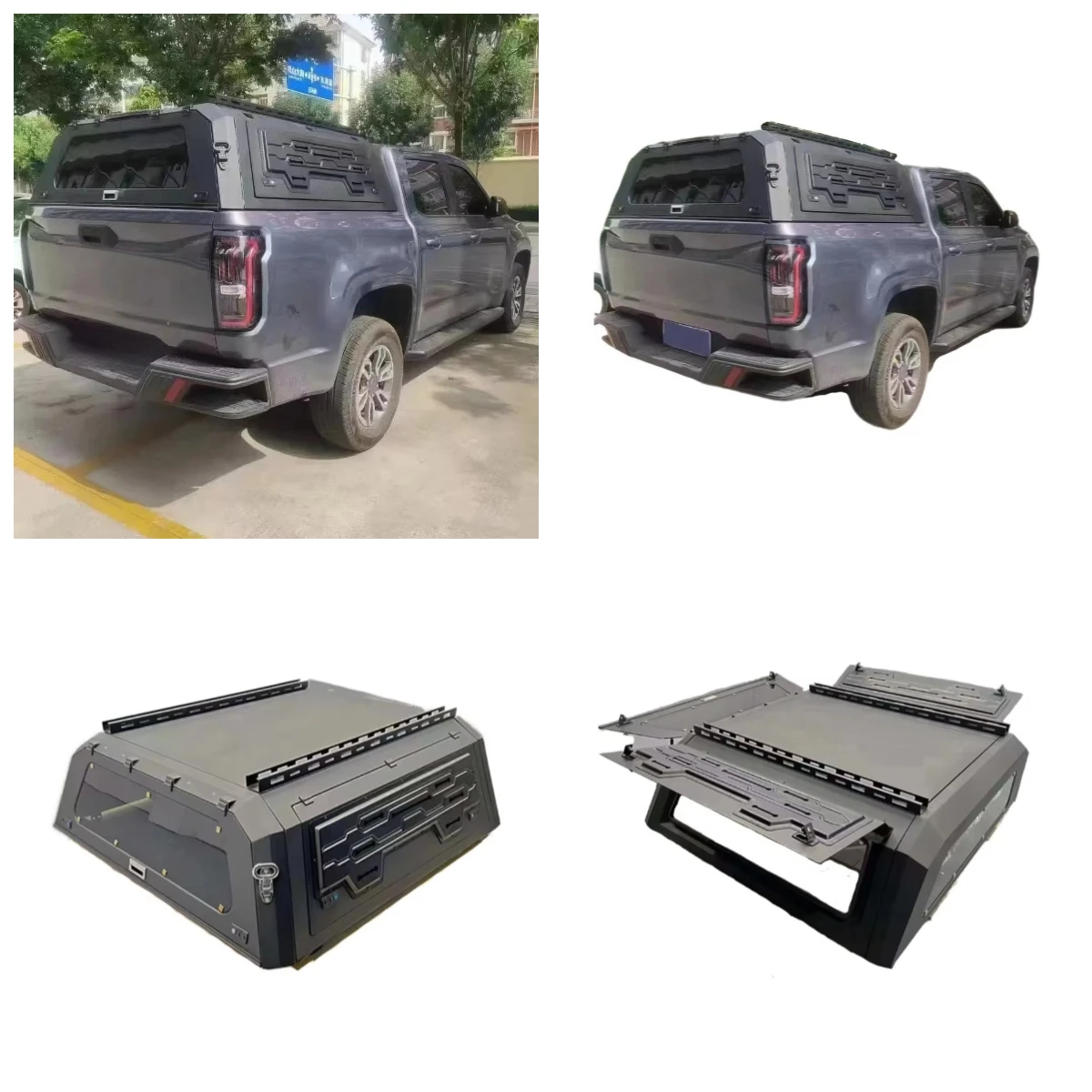 

Custom Fit Steel Canopy for JMC Grand Avenue Top Camper Leakproof Anti Rusted Hard Tonneau Cover