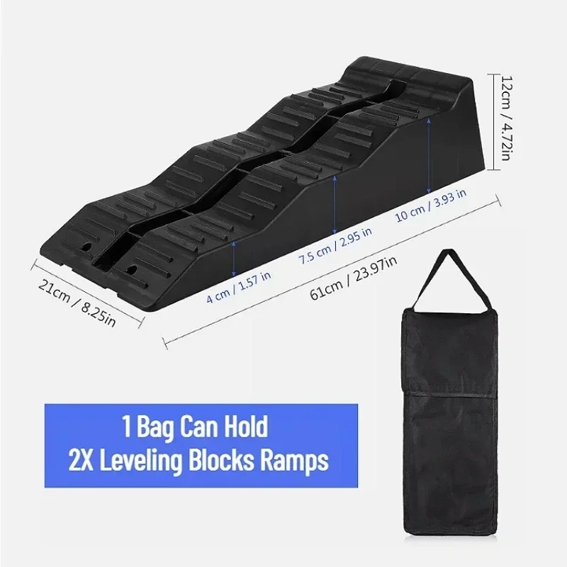 1pcs RV Leveling Block Bag Replacement For Most Camper Levelers Portable Oxford Cloth Bag Black