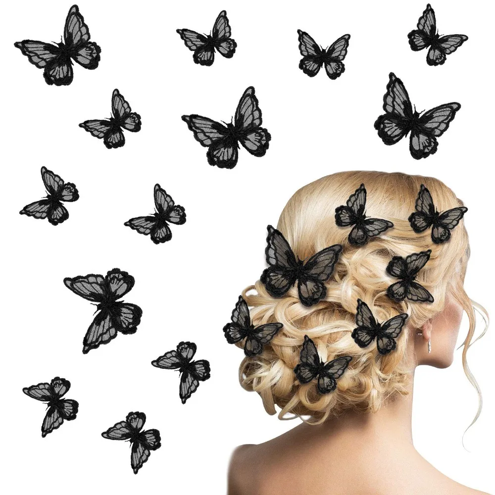 

18PCS Beautiful Bow Lace Hair Clip Versatile Fashionable Personalized Hair Accessory Multiple Colors Goth Hair Accessories Prom