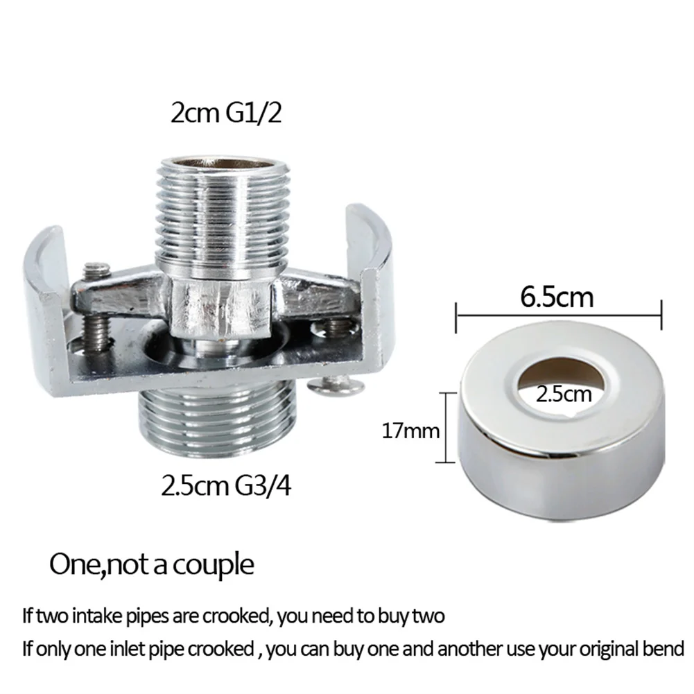 Regulacja kąta rura ssąca miedziany prysznic głowica kątowa zakrzywiona stopa mimośrodowa śruba przedłużony narożnik prysznic kran akcesoria