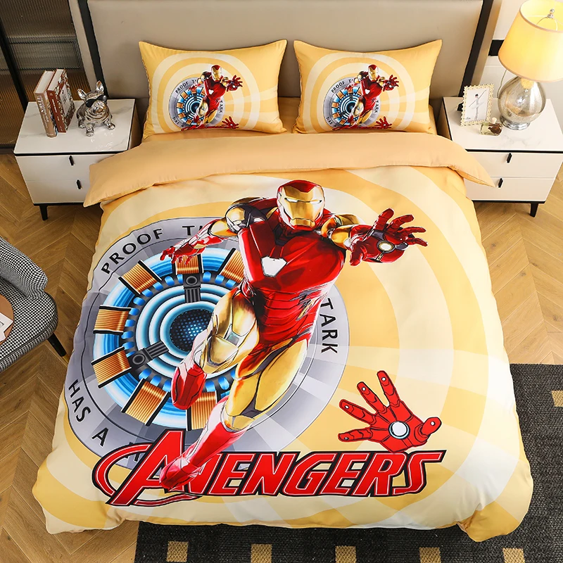 Disney Bedding Set Cartoon Captain Duvet Cover Sets for Baby Children Boy Children's Room Bed Birthday Gifts