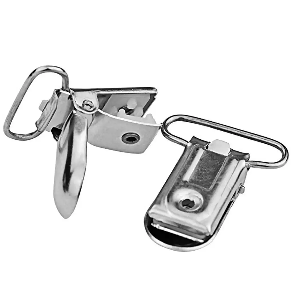 Pacifier Suspender Holder Clips Durable Metal Alligator Mitten Clip for Baby Accessories Ribbon Crafts