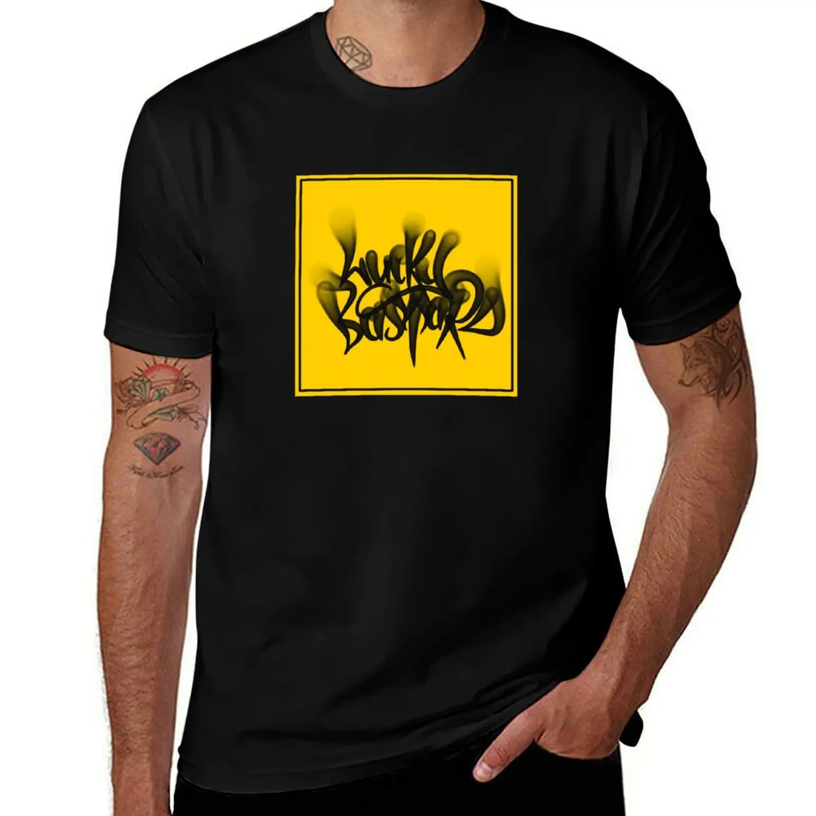 Lucky Bastard FatCap Tag T-Shirt Big Size Crew Neck T-Shirt
