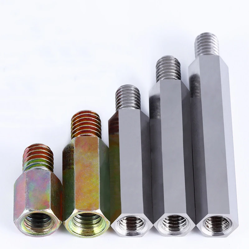 M5 M6 M8  Carbon Steel  Standoff Male Female Hex Board Spacing Screw Column Pillars Spacers Bolt PCB Support