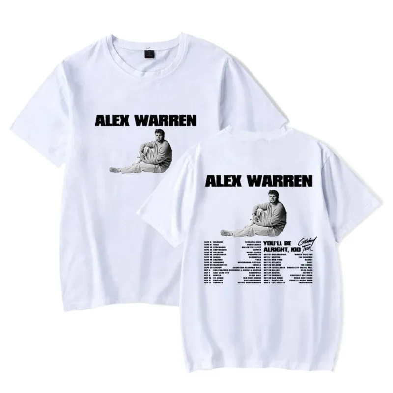 Alex Warren You’ll Be Alright The Tour 2024 T-Shirt Merch Summer For Men/Women Unisex Short Sleeve Tshirt Streetwear