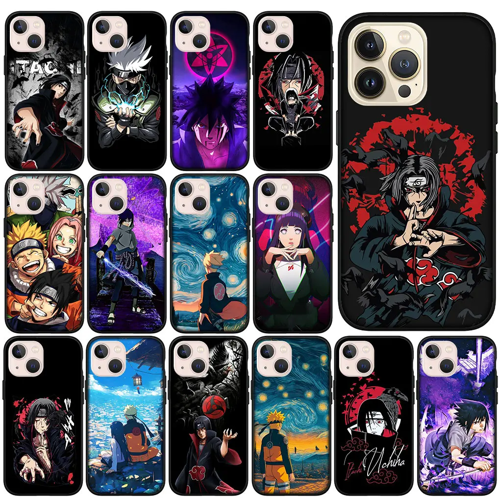 Itachis Akatsukis Uchihas Pain Sasuke hone Cover Case for Apple iPhone 15 14 Plus 13 12 Mini Pro Max XR + 13Pro 14+ 15+ Casing