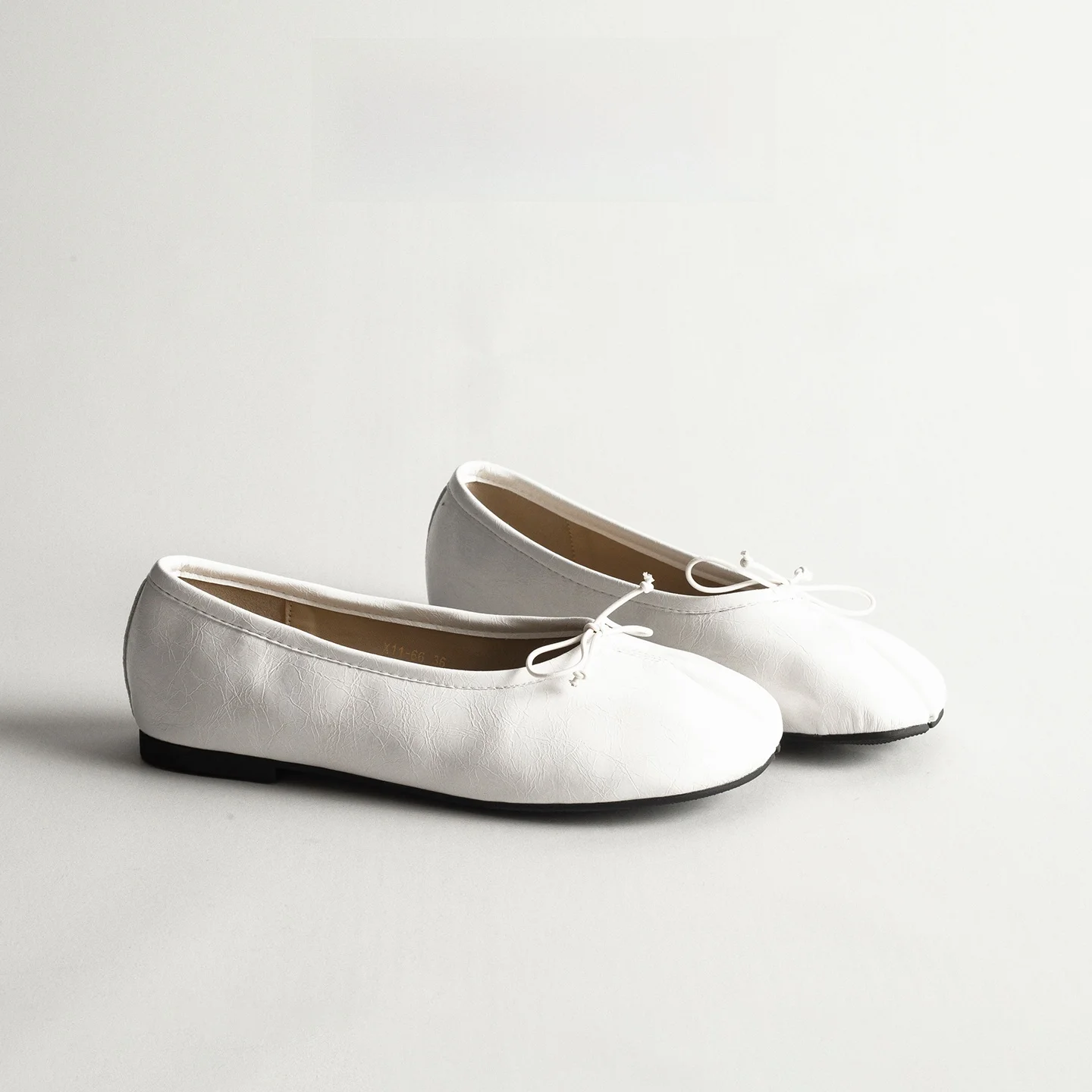 Genuine Leather Ballet Flats Women's Summer Versatile Gentle Personality Semi-uppers Grandmother Shoes Flat Bottom Pig Hoof S...