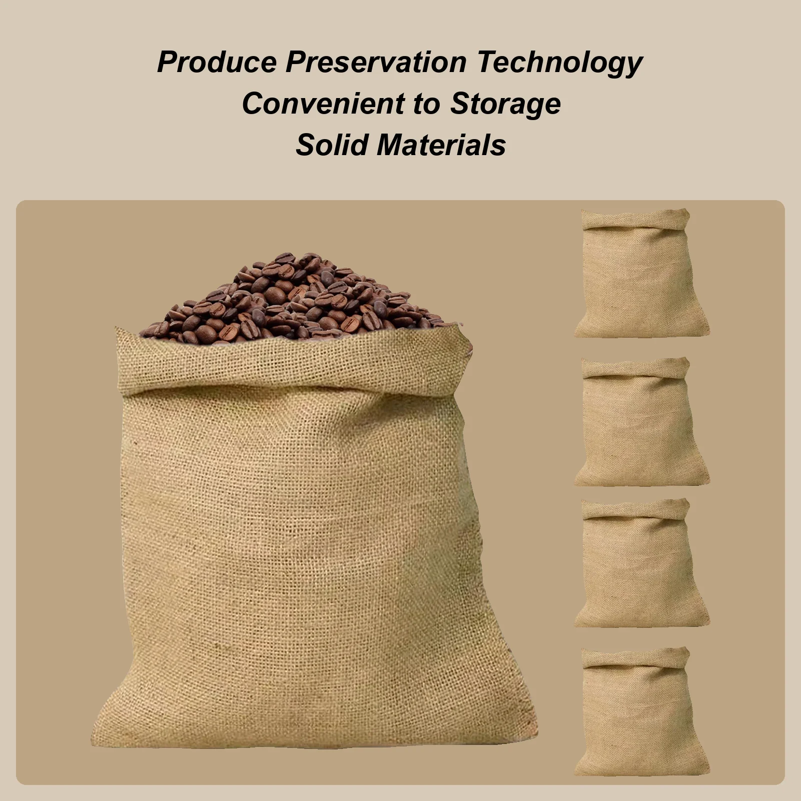 

Potato Storage Bag 5 Pieces Burlap Onion Bags 15.75x23.62 Inches Jute Sack Breathable Food Storage for Beans Fruits Sand Market