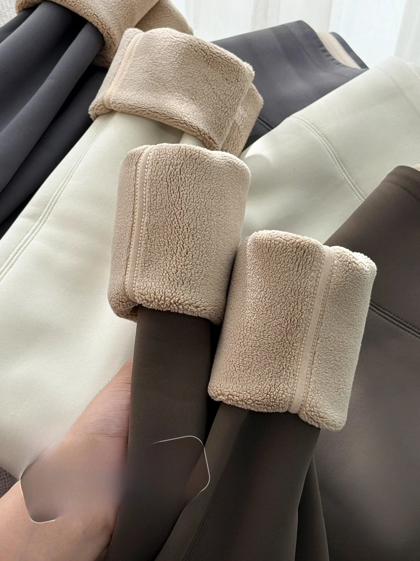 High Waist Thiened Fce Yoga Pants Women's Autumn Winter New Sle ark Boting Pants Butt Lifting Fitn Trousers