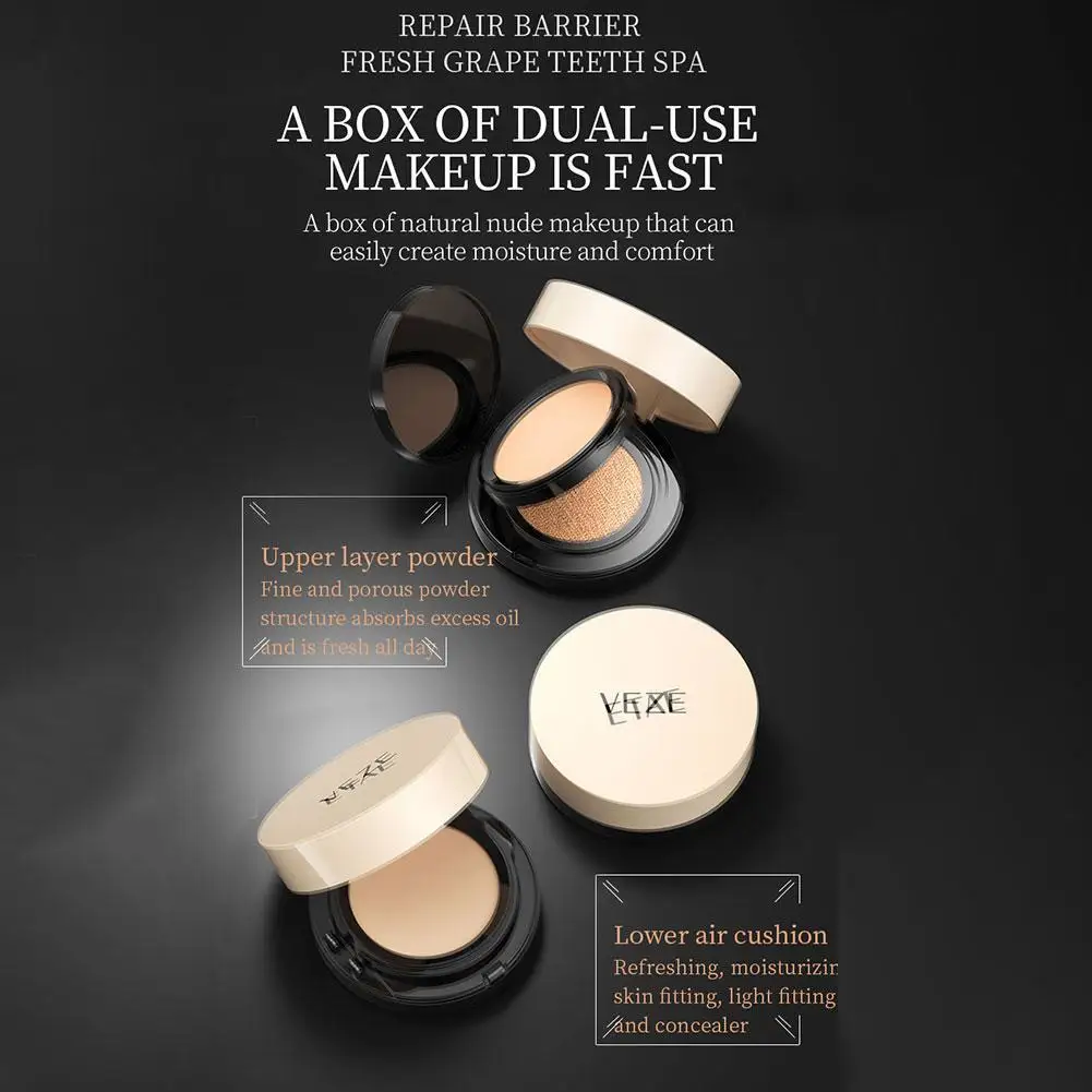 Two-in-One Concealer Air Cushion BB Cream Foundation Base Oil-control Makeup Long-lasting Cosmetics Waterproof Whitening Fa U8L6