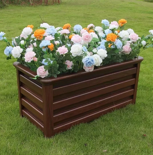 The product can be customized. Aluminum alloy flower box combination customized outdoor