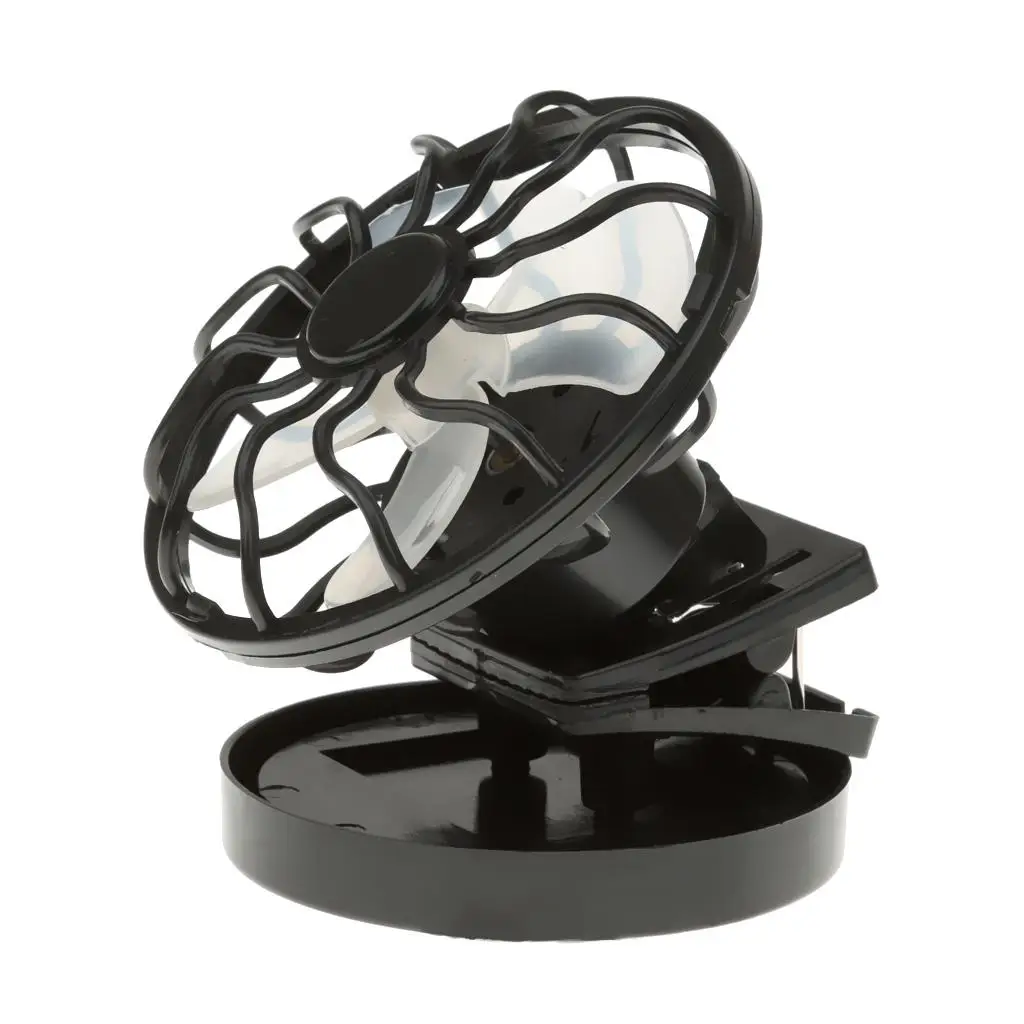 Solar Energy Mini Fan Outdoor Cooling Handsfree Clip-on Cap Hat Fan for Summer Camping