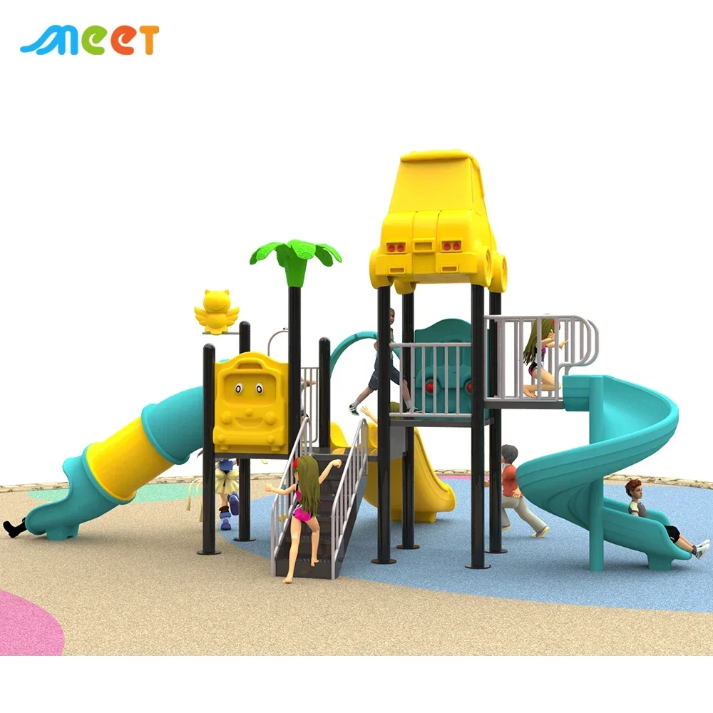 Custom Amusement Park Children Play Ground Equipment Outdoor Playground Slides