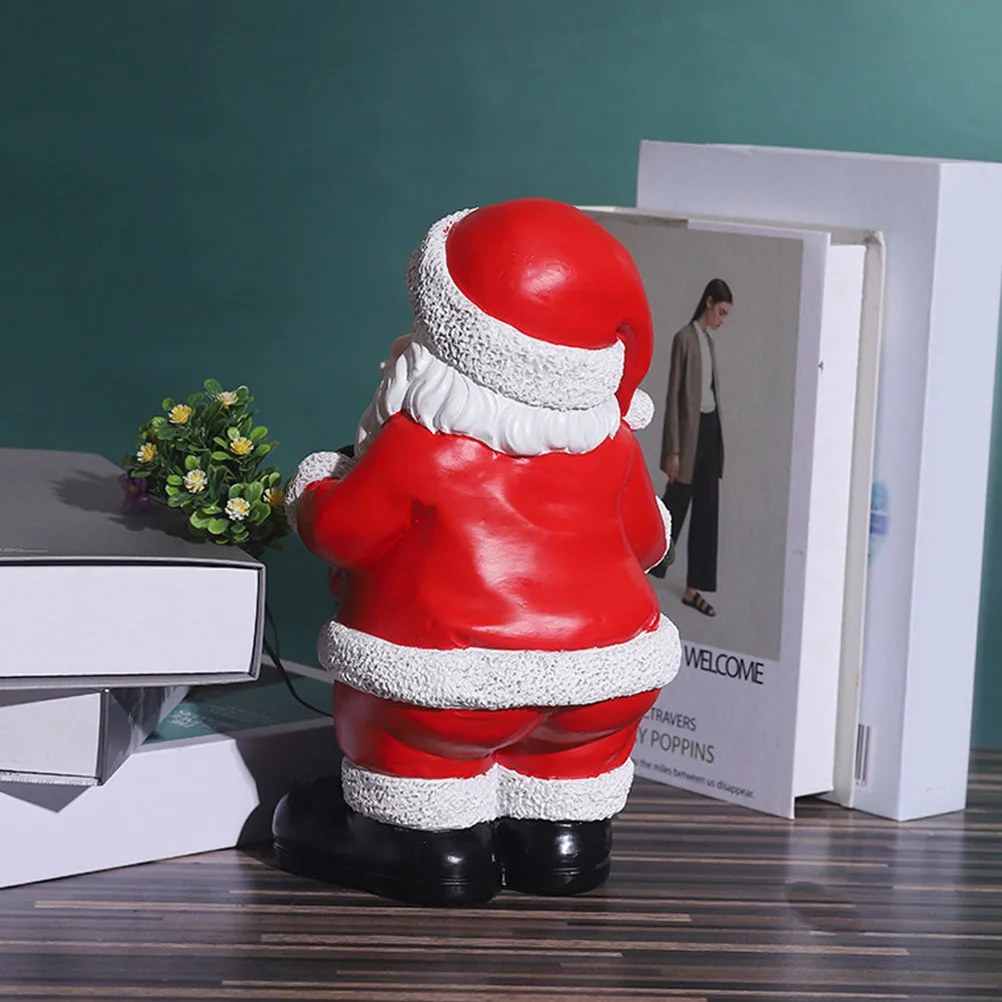 

Mini Santa Claus Ornament Decoration Xmas Resin Father Christmas Figures Novelty Holiday Decorations