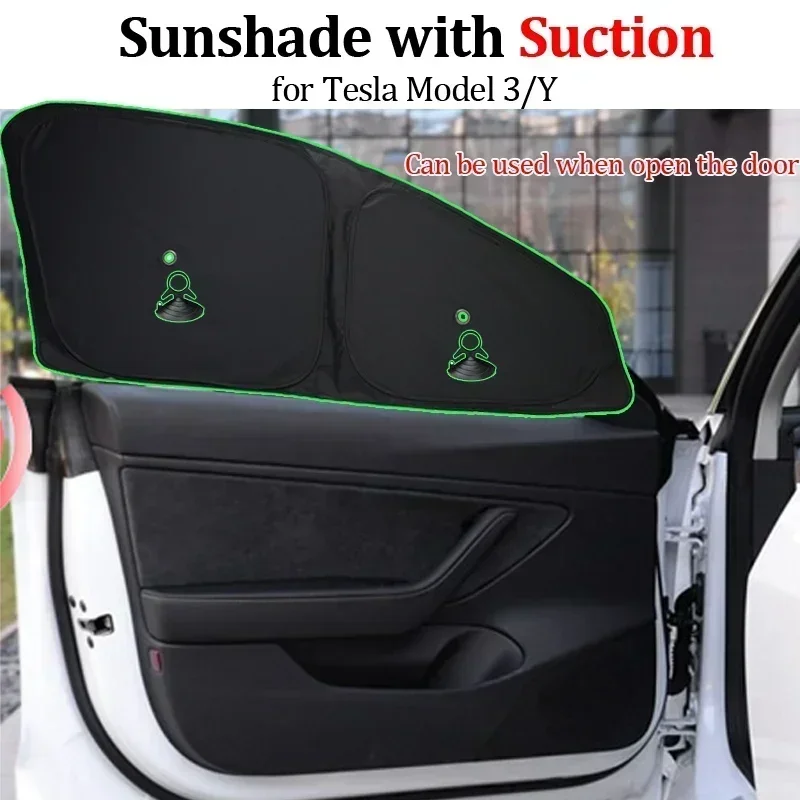 Car Privacy Side Window Sunshade for Tesla Model3 2019-2023 2024 Model Y Front Rear Windshield Screen Sun Shade Car Accessories