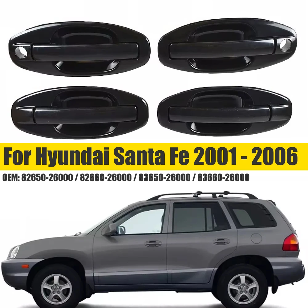 

Передняя задняя левая правая внешняя ручка двери автомобиля 82650-26000 82660-26000 83650-26000 83660-26000 для Hyundai Santa Fe 2001-2006